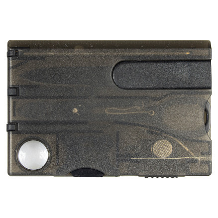 Сувенирная продукция Карточка Tools Nailcare 10 функций, инструменты из нержавеющей стали, корпус из полупрозрачного черного пластика Заказать