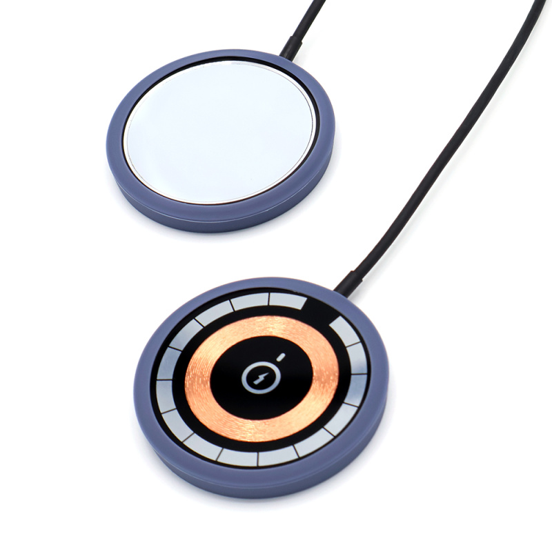 Сувенирная продукция Силиконовый чехол для беспроводного зарядного Silken, серый Заказать