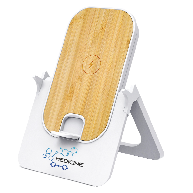 Сувенирная продукция Беспроводное зарядное устройство Bambooco 15W с бамбуковым Заказать