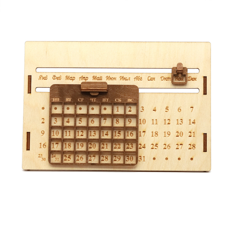 Сувенирная продукция Деревянный вечный календарь Заказать