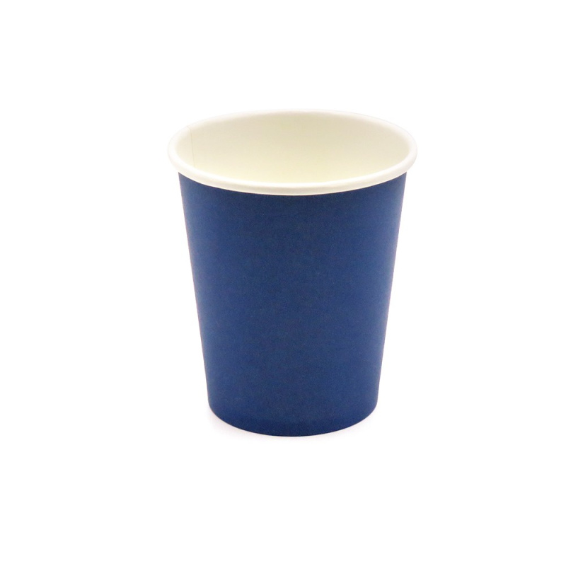 Сувенирная продукция Бумажный стакан 8 унций, (240 мл) евро стандарт, сине-белый Заказать