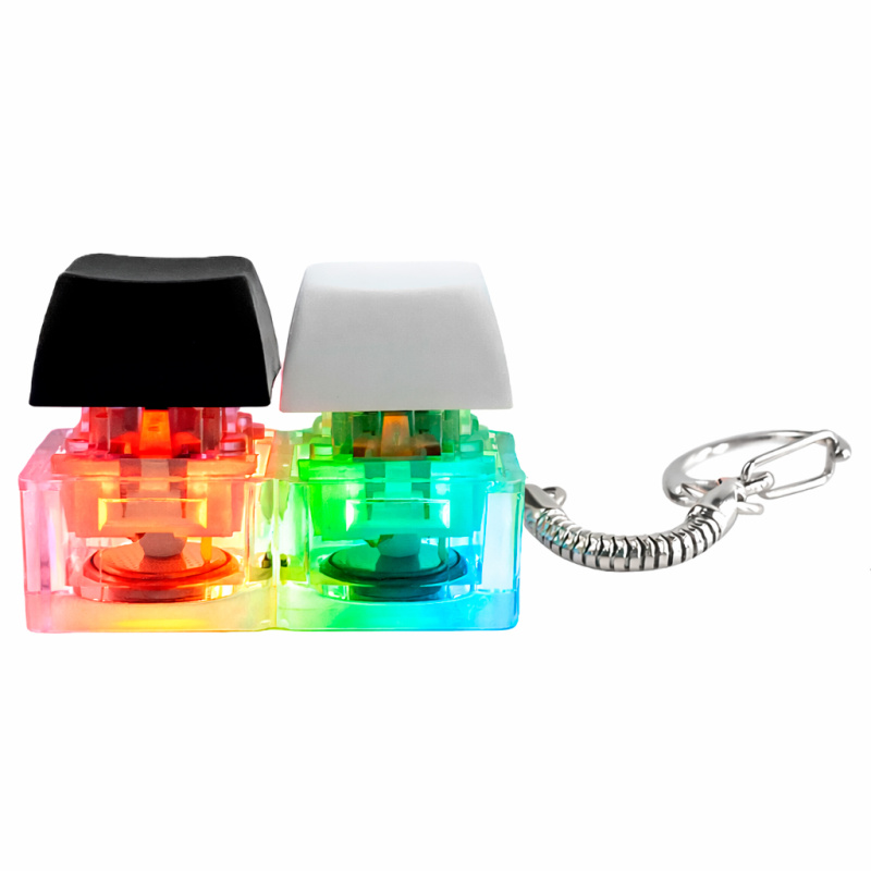 Сувенирная продукция Брелок KeyDuo с LED подсветкой, чёрно-белый Заказать