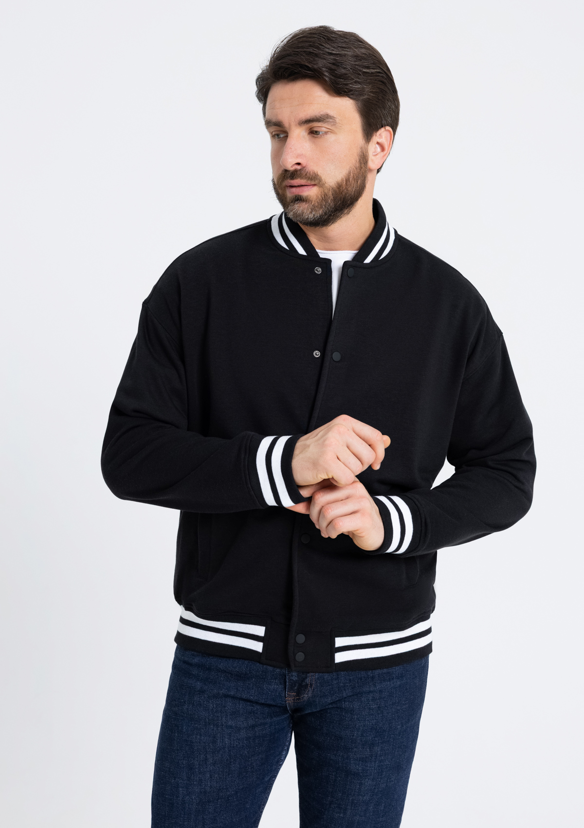 Сувенирная продукция Бомбер унисекс STAN футер без начеса с контрастом 340, 71 Заказать