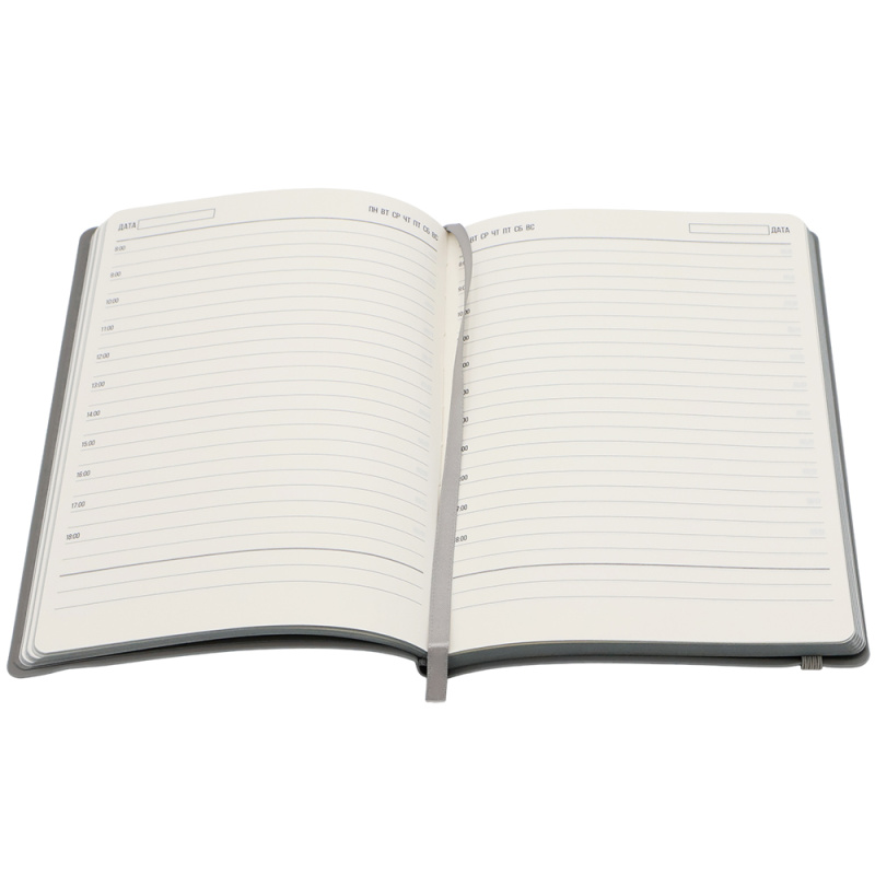 Сувенирная продукция Ежедневник A5 недатированный Dante в мягком переплёте софт-тач, серый Заказать