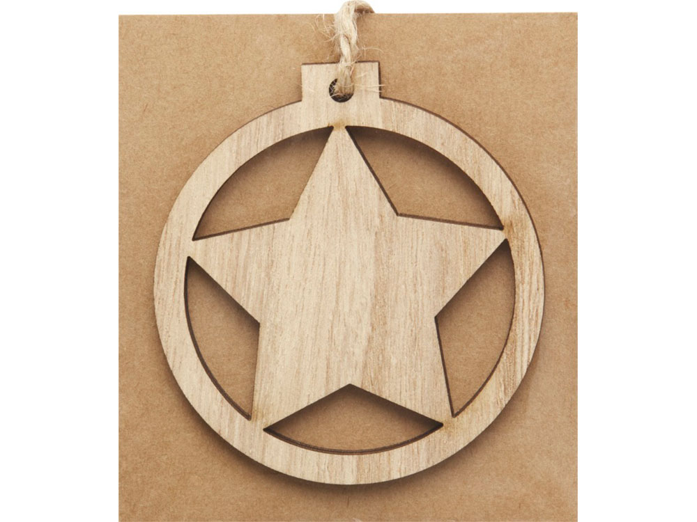 Деревянная подвеска «Natall» в форме звезды