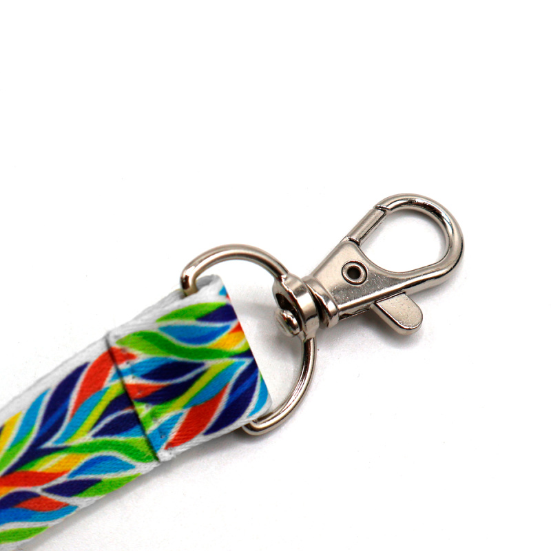 Сувенирная продукция Ланъярд полноцветный Флоу с карабином, 20 мм Заказать