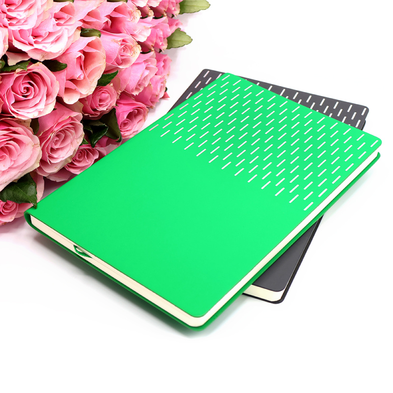 Сувенирная продукция Ежедневник A5 недатированный Esmeralda в мягком переплёте, зелёный с серебристым Заказать