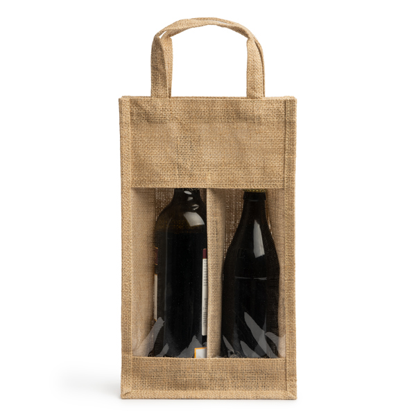 Сувенирная продукция Сумка для вина из джута GRACE, Бежевый Заказать