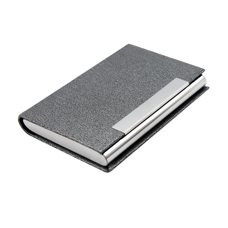 Сувенирная продукция Визитница Тайм, серая Заказать