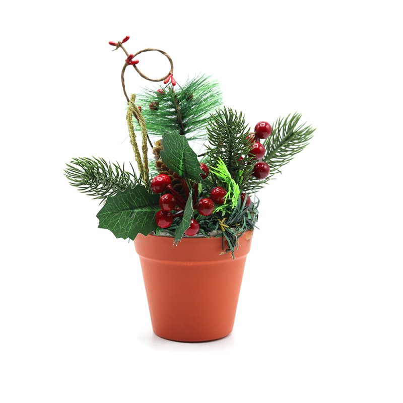 Сувенирная продукция Декоративное новогоднее украшение №3 (кашпо) Заказать