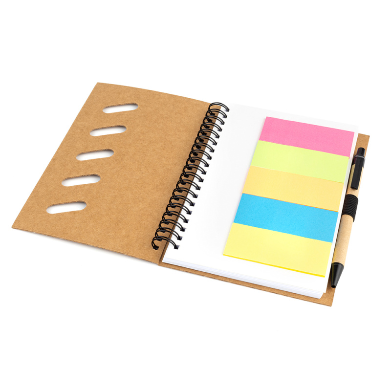 Сувенирная продукция Блокнот Гарольд со стикерами и шариковой ручкой, черный Заказать