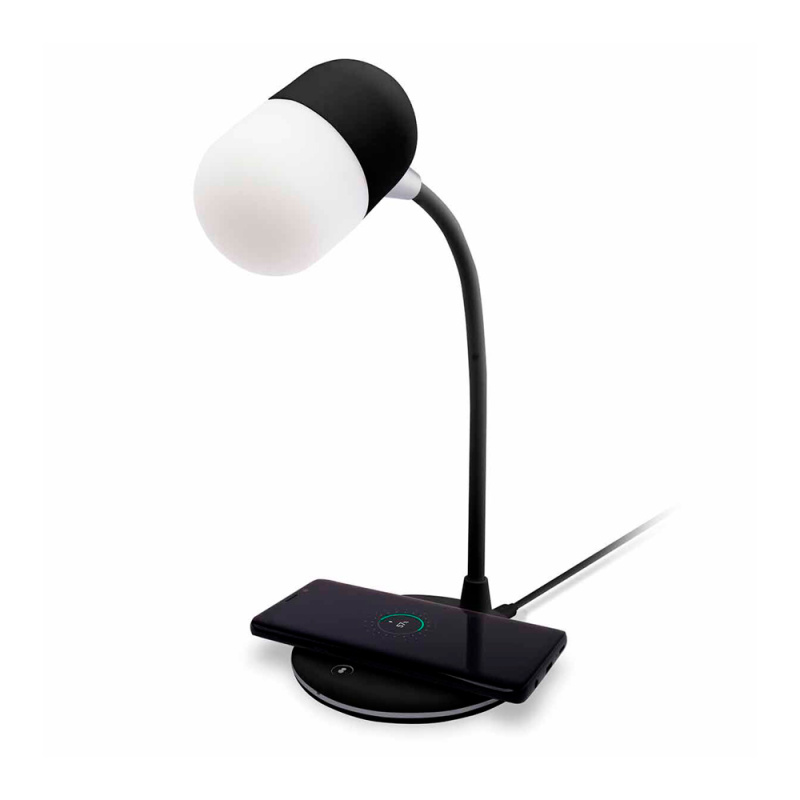 Сувенирная продукция Лампа с колонкой и беспроводной зарядкой Alladin Заказать