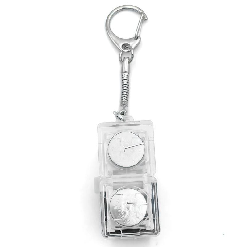 Сувенирная продукция Брелок KeyDuo с LED подсветкой, чёрно-белый Заказать