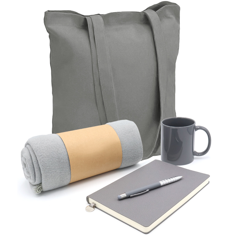 Сувенирная продукция Подарочный набор Тепло и вдохновение, серый Заказать