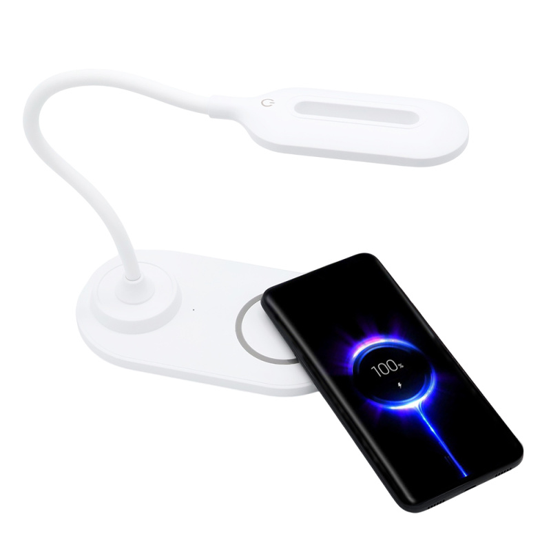 Сувенирная продукция Настольная лампа с беспроводной зарядкой Duos Заказать