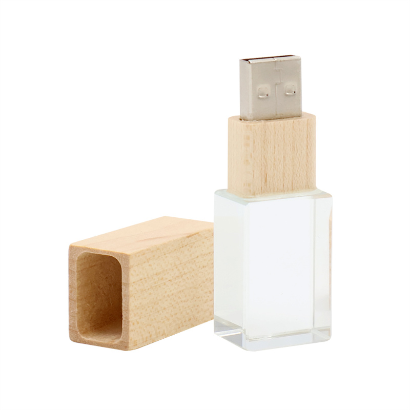 Сувенирная продукция Флешка Кристал Bamboo 16 Гб в футляре, светло-коричневый Заказать