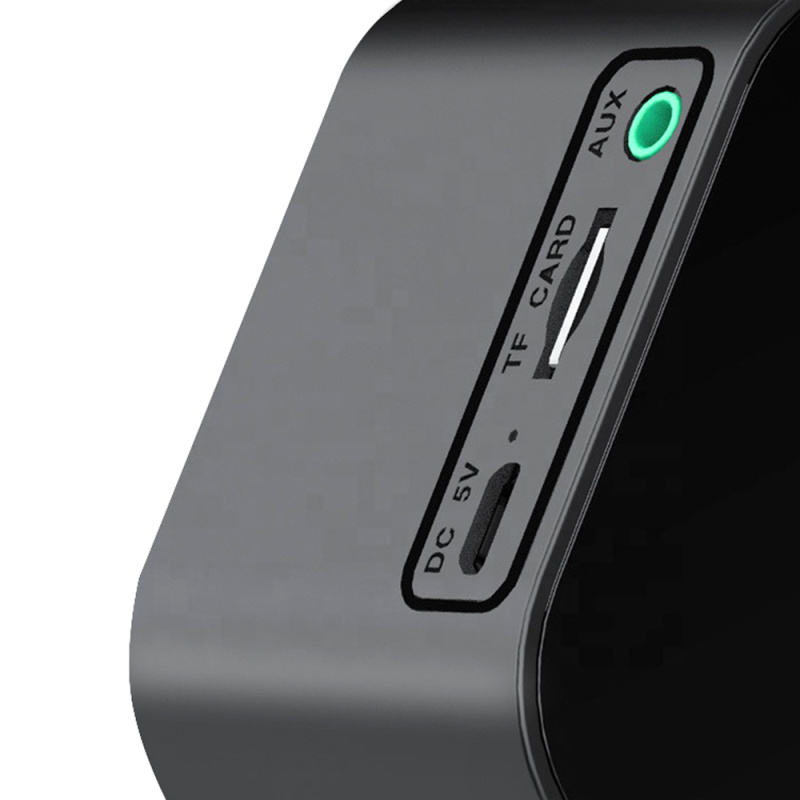 Сувенирная продукция Часы-метеостанция Allora с Bluetooth колонкой функцией Hands free, черные Заказать