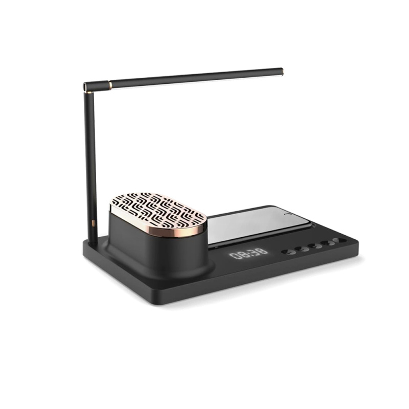 Сувенирная продукция Интерьерная лампа c колонкой, беспроводной зарядкой и дисплеем Volando Заказать