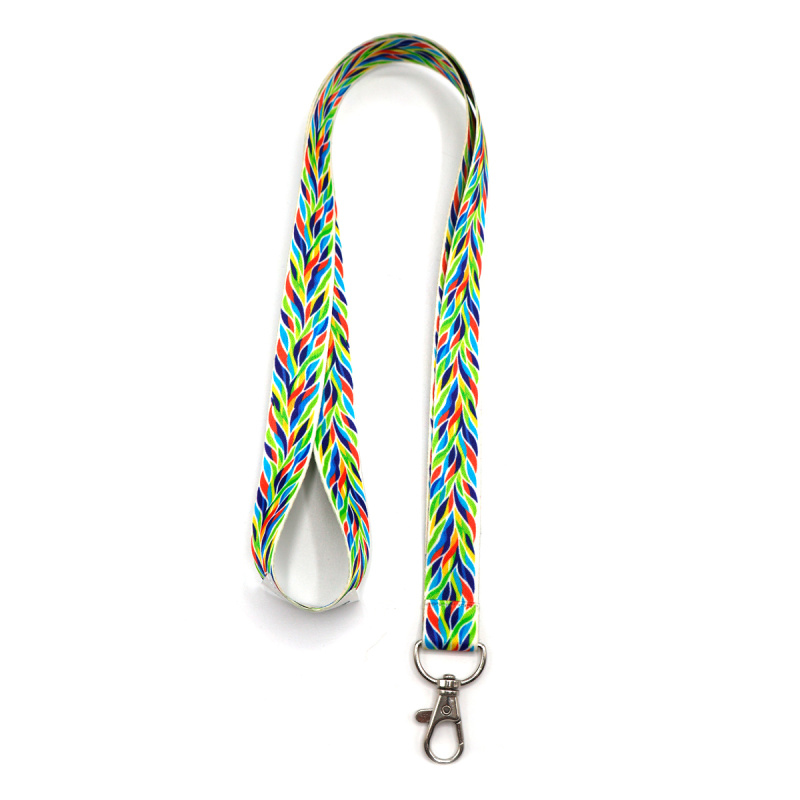 Сувенирная продукция Ланъярд полноцветный Флоу с карабином, 20 мм Заказать