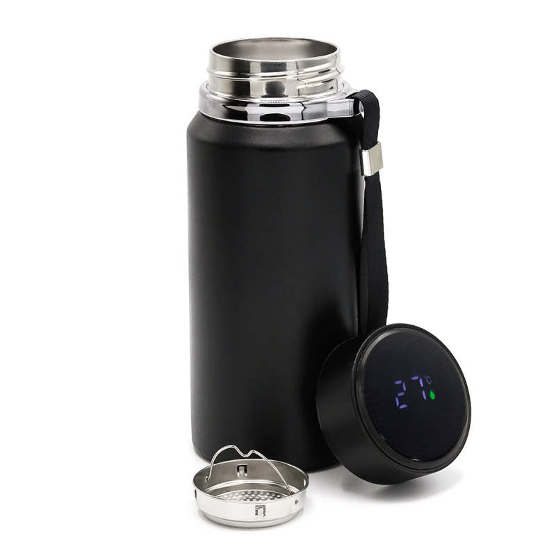 Сувенирная продукция Термос Henzo с дисплеем и инфьюзером, черный Заказать