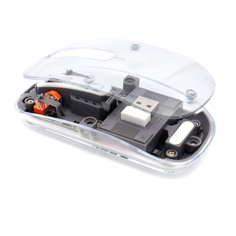 Сувенирная продукция Мышь компьютерная беспроводная прозрачная Crystal, черная Заказать