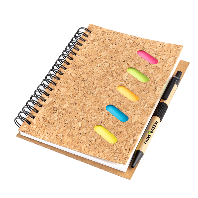 Сувенирная продукция Блокнот Гарольд со стикерами и шариковой ручкой, черный Заказать