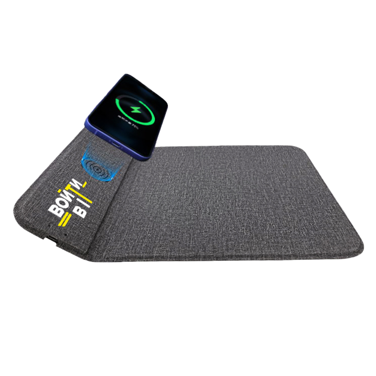 Сувенирная продукция Коврик для мышки с беспроводной зарядкой Gratto, черный Заказать