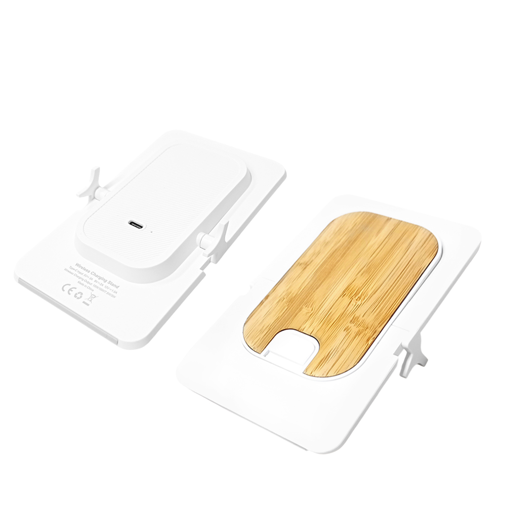 Сувенирная продукция Беспроводное зарядное устройство Bambooco 15W с бамбуковым Заказать