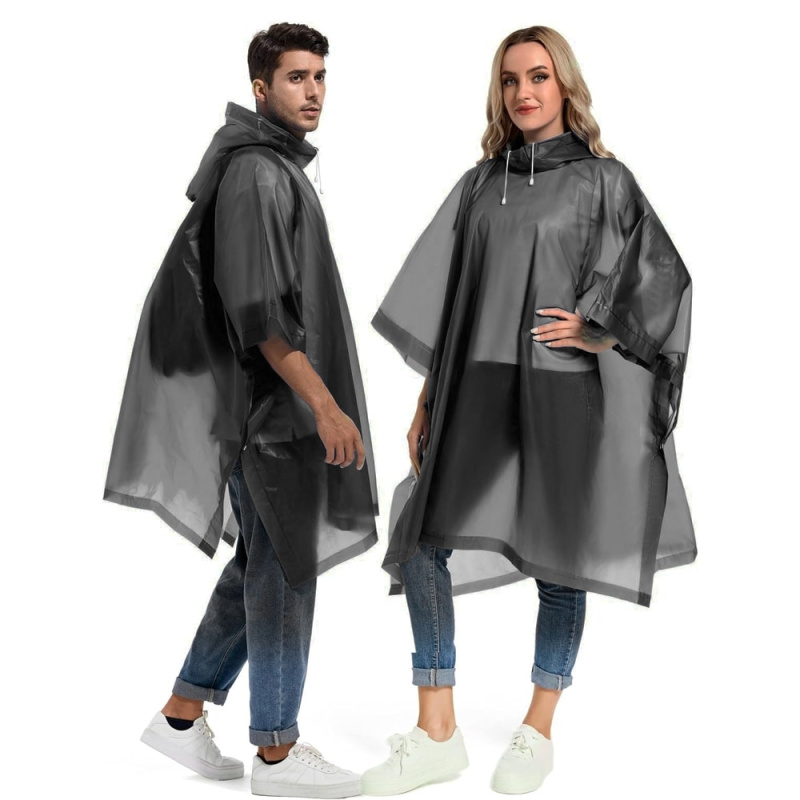 Сувенирная продукция Дождевик-пончо Budget, чёрный Заказать
