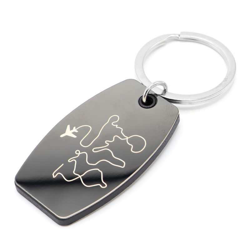 Сувенирная продукция Брелок Nobel, металлический, черный Заказать