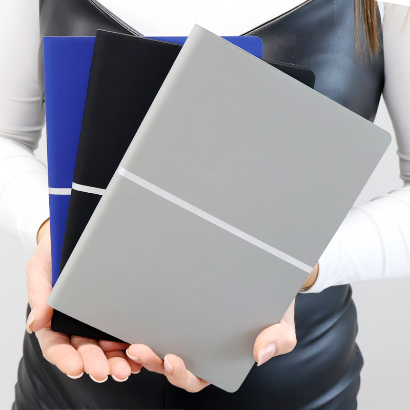 Сувенирная продукция Ежедневник A5 недатированный Equator в мягком переплёте, серый с серебристым Заказать