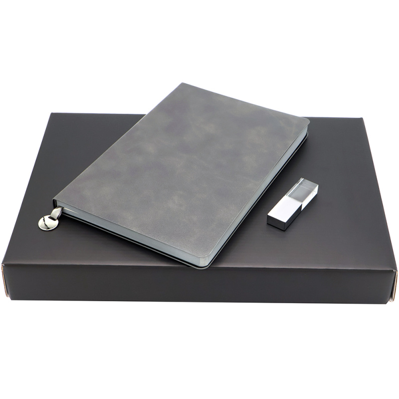 Сувенирная продукция Подарочный набор ЗАМЕТЬ И ЗАПОМНИ, темно-серый Заказать