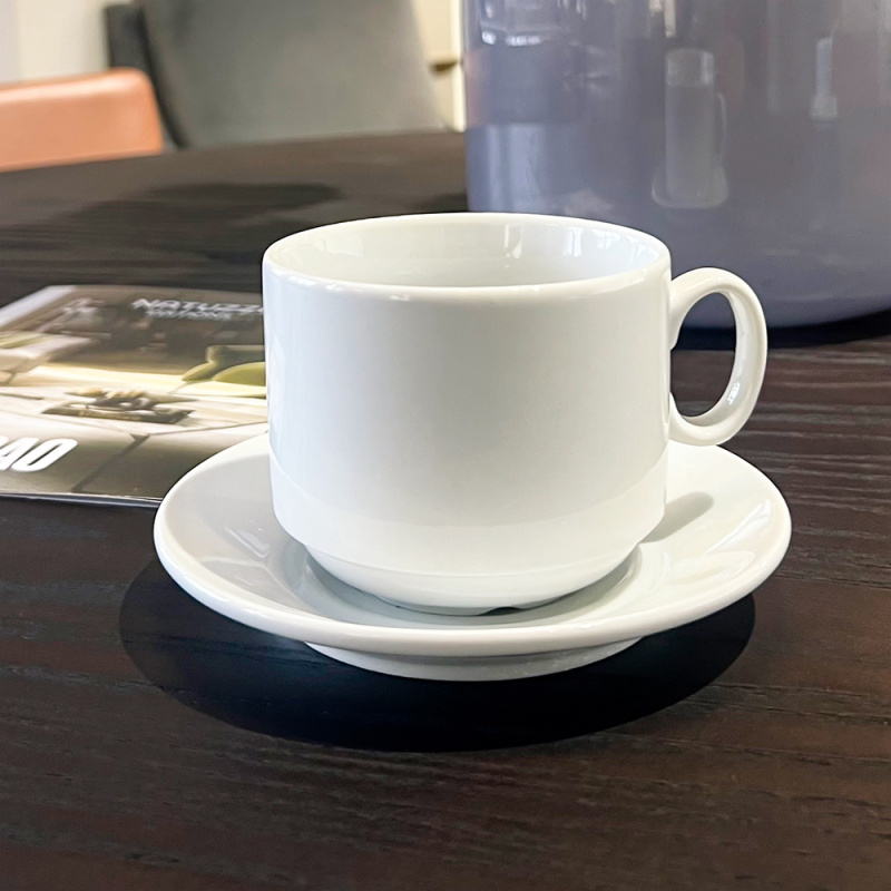 Сувенирная продукция Чайная пара фарфоровая 280см³ капучино в коробке Заказать