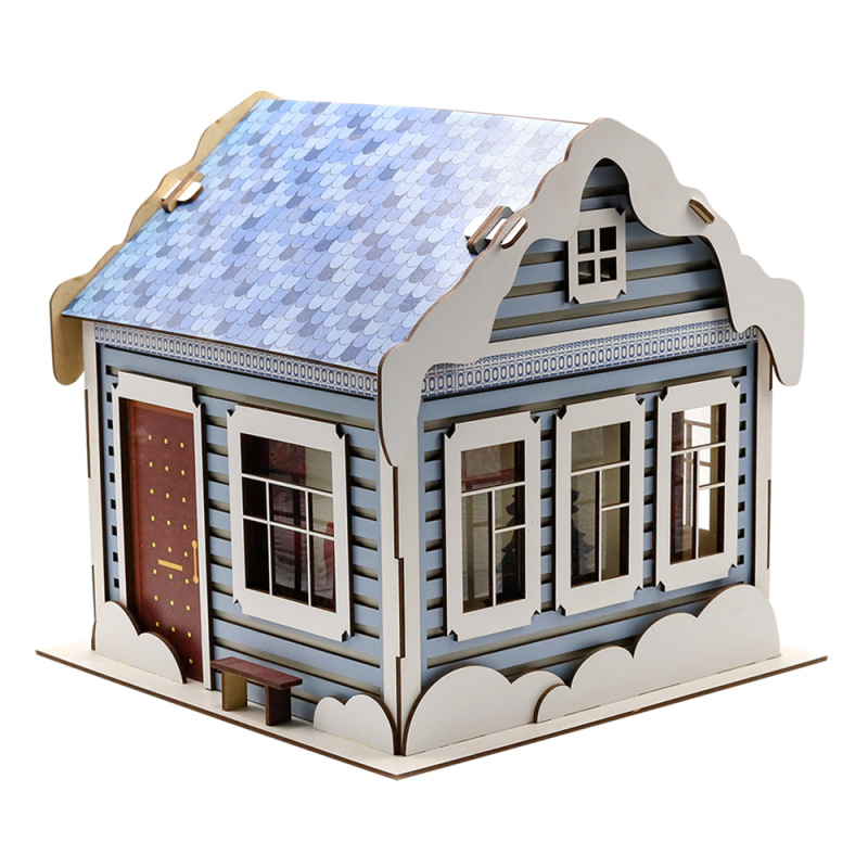 Сувенирная продукция Новогодний дом-упаковка новогодняя из дерева Заказать