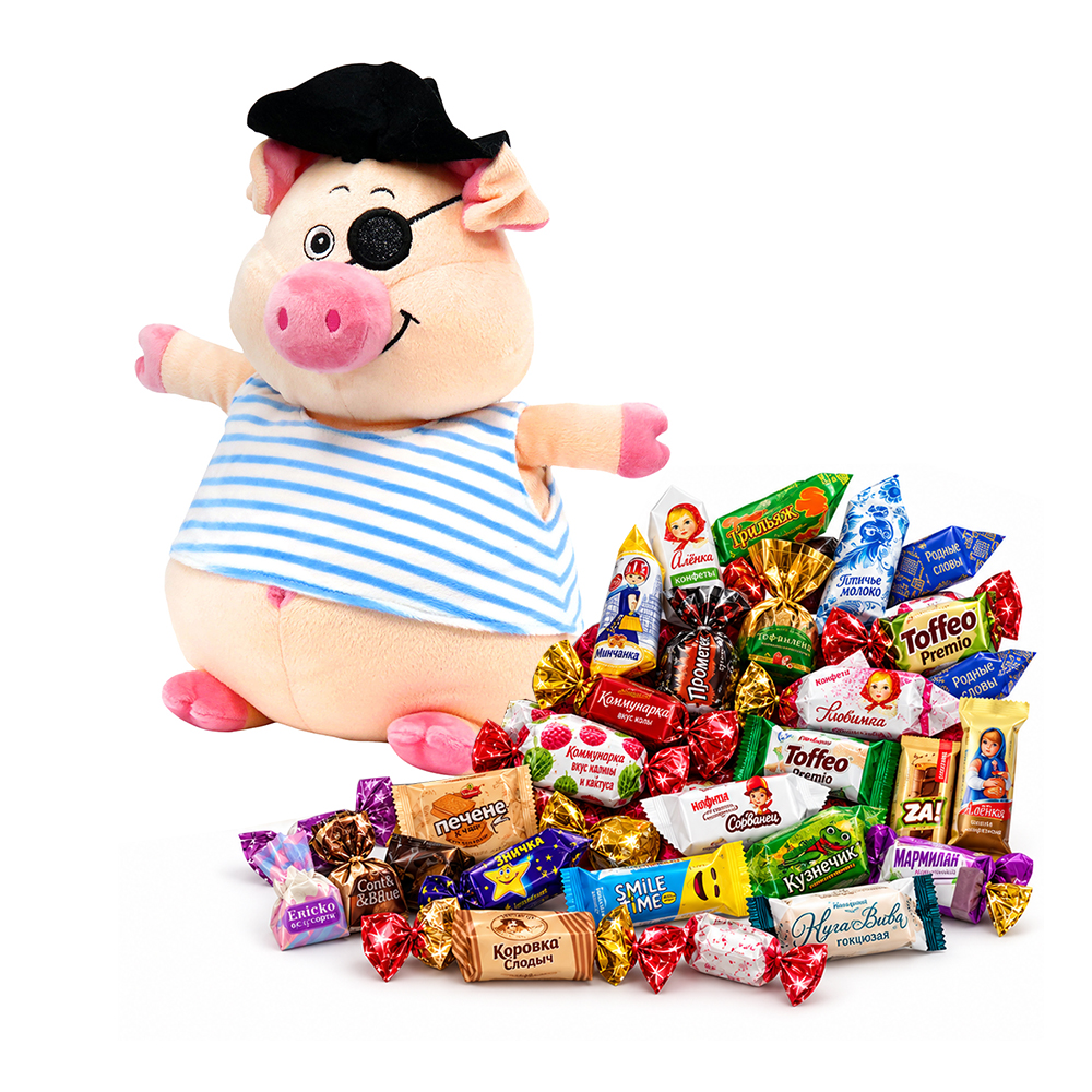 Сувенирная продукция №3 МЯГКАЯ ИГРУШКА ПИРАТ СЕВЕРНЫХ МОРЕЙ 700 грамм новогодний подарок премиальный Заказать