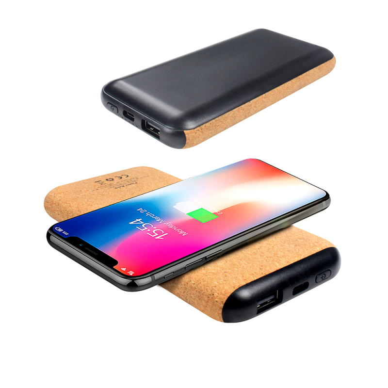 Сувенирная продукция Внешний аккумулятор Suntory с беспроводной зарядкой, 10000 mAh, черный Заказать