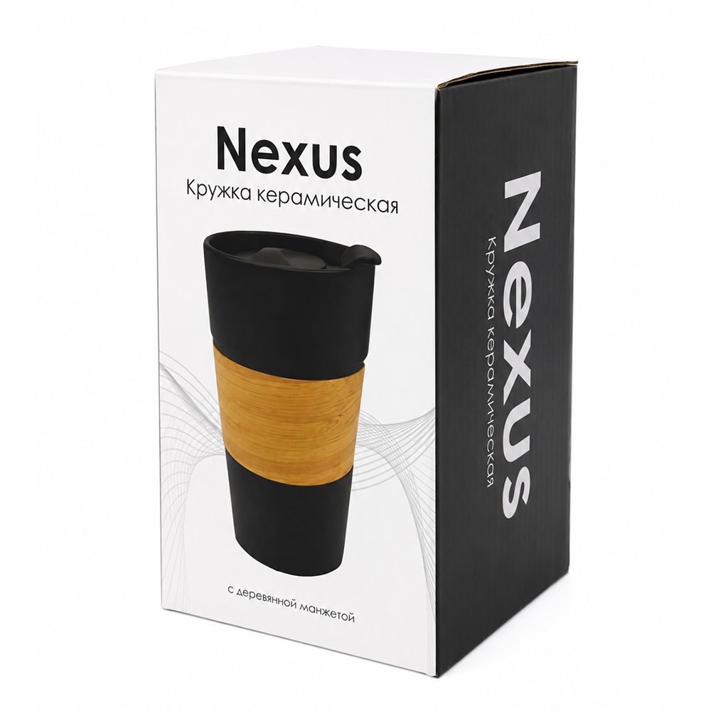 Сувенирная продукция Кружка керамическая с деревянной манжетой Nexus Заказать