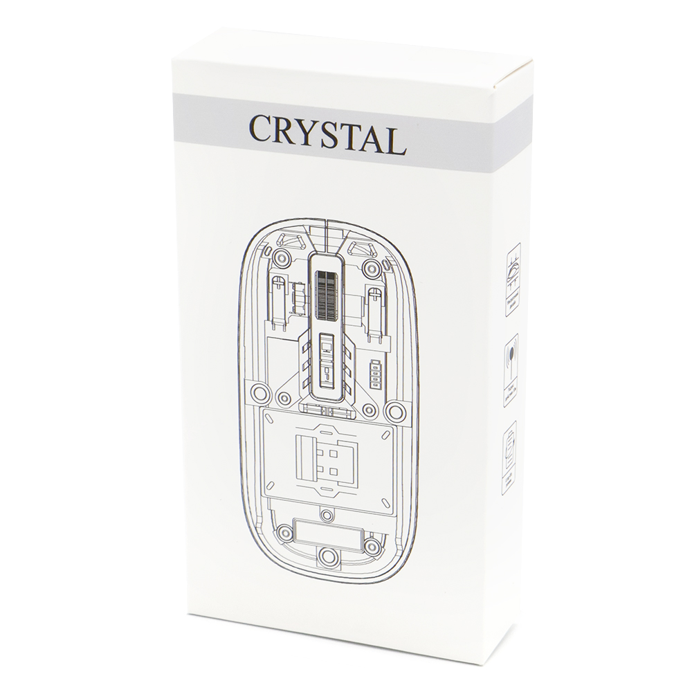 Сувенирная продукция Мышь компьютерная беспроводная прозрачная Crystal Заказать