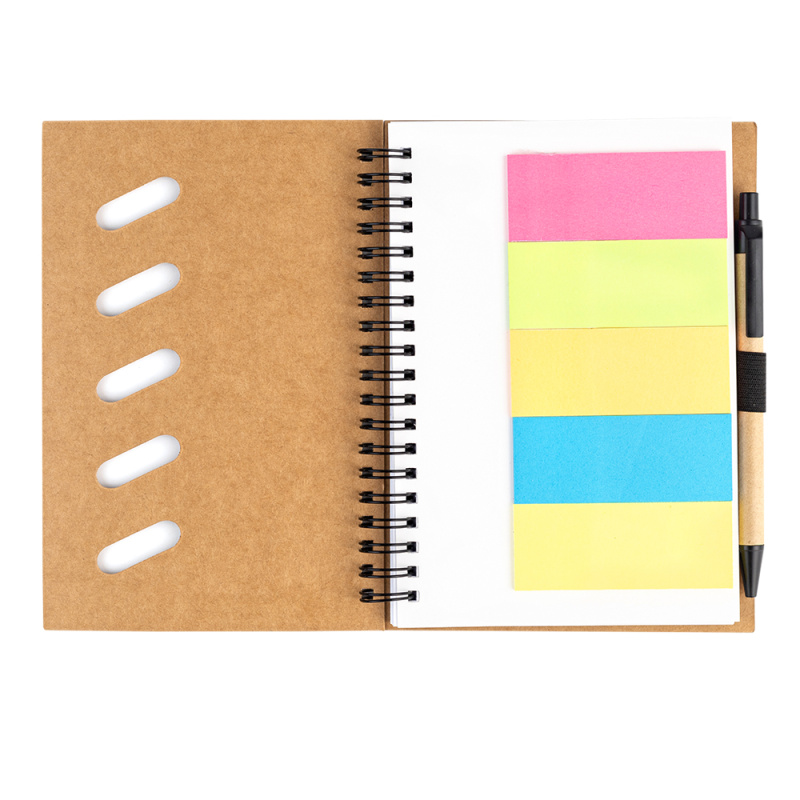 Сувенирная продукция Блокнот Гарольд со стикерами и шариковой ручкой, черный Заказать