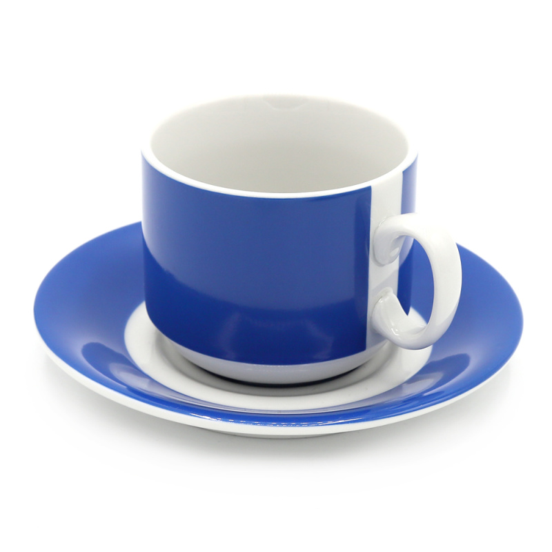 Сувенирная продукция Чайная пара фарфоровая 220см³ "экспресс" "Sunrise" (7С1665Ф34), синий, в коробке Заказать