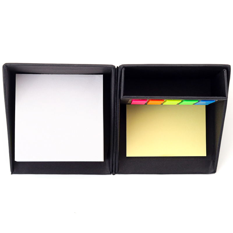 Сувенирная продукция Настольный органайзер с бумажными стикерами Nivora, черный Заказать