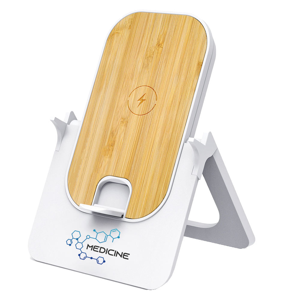 Сувенирная продукция Беспроводное зарядное устройство Bambooco 15W с бамбуковым Заказать
