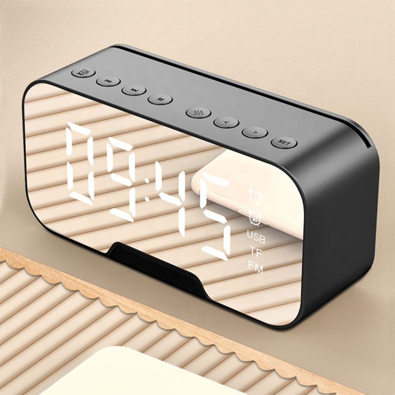 Сувенирная продукция Часы-метеостанция Allora с Bluetooth колонкой функцией Hands free, черные Заказать