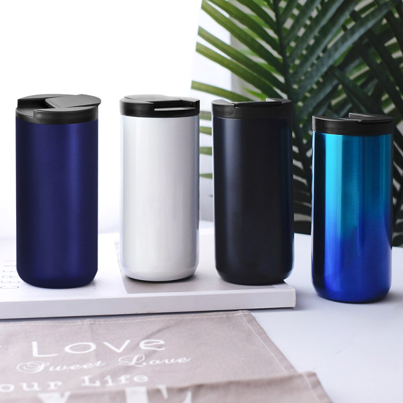 Сувенирная продукция Термокружка с двойной стенкой Koffline, голубой-S Заказать