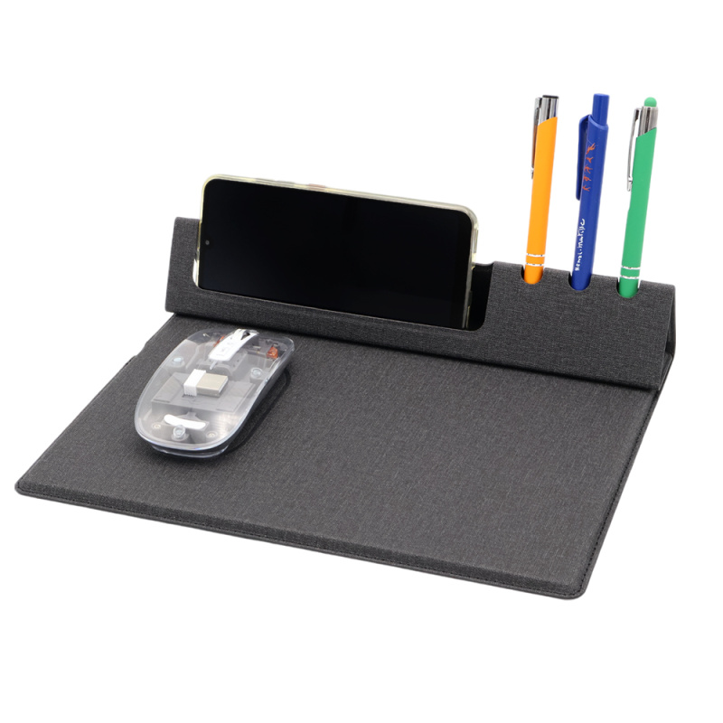 Сувенирная продукция Коврик для мышки с беспроводной зарядкой Rolter, серый Заказать