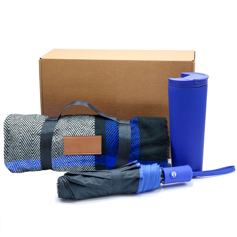 Сувенирная продукция Подарочный набор AUTUMN MOOD, синий Заказать