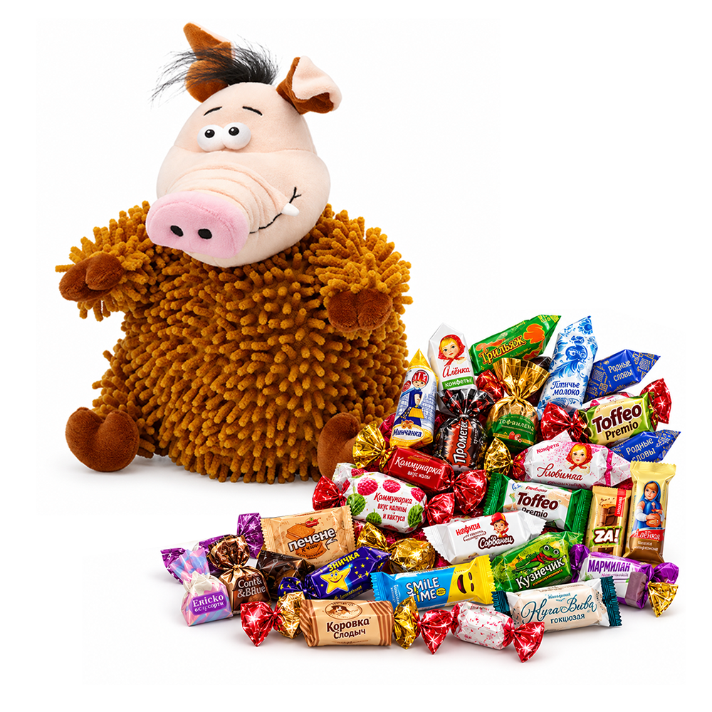 Сувенирная продукция №3 МЯГКАЯ ИГРУШКА МОЧАЛКИН 700 грамм новогодний подарок премиальный Заказать
