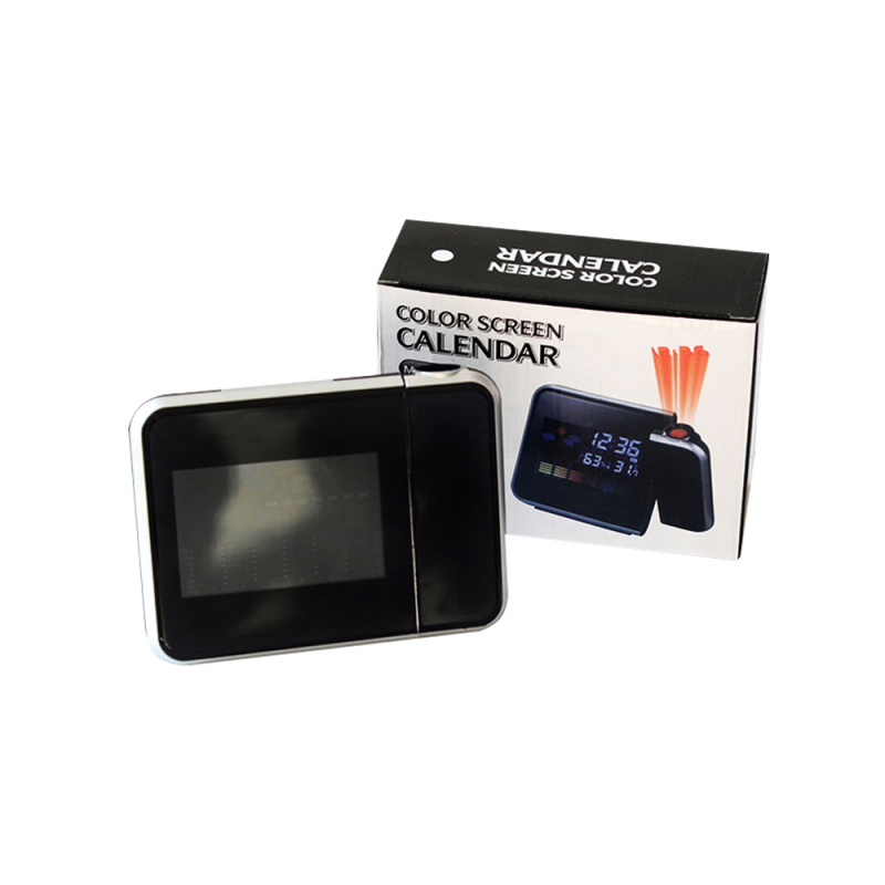 Сувенирная продукция Часы-метеостанция Jettix с проективным циферблатом, черные Заказать