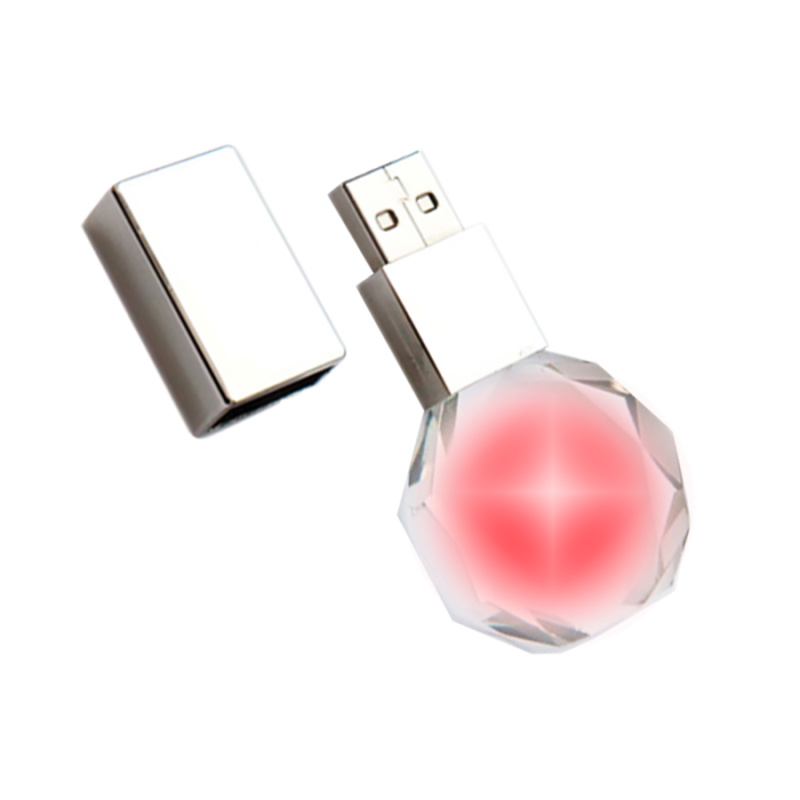 Сувенирная продукция Флешка Diamond 16 Гб, красная подсветка Заказать