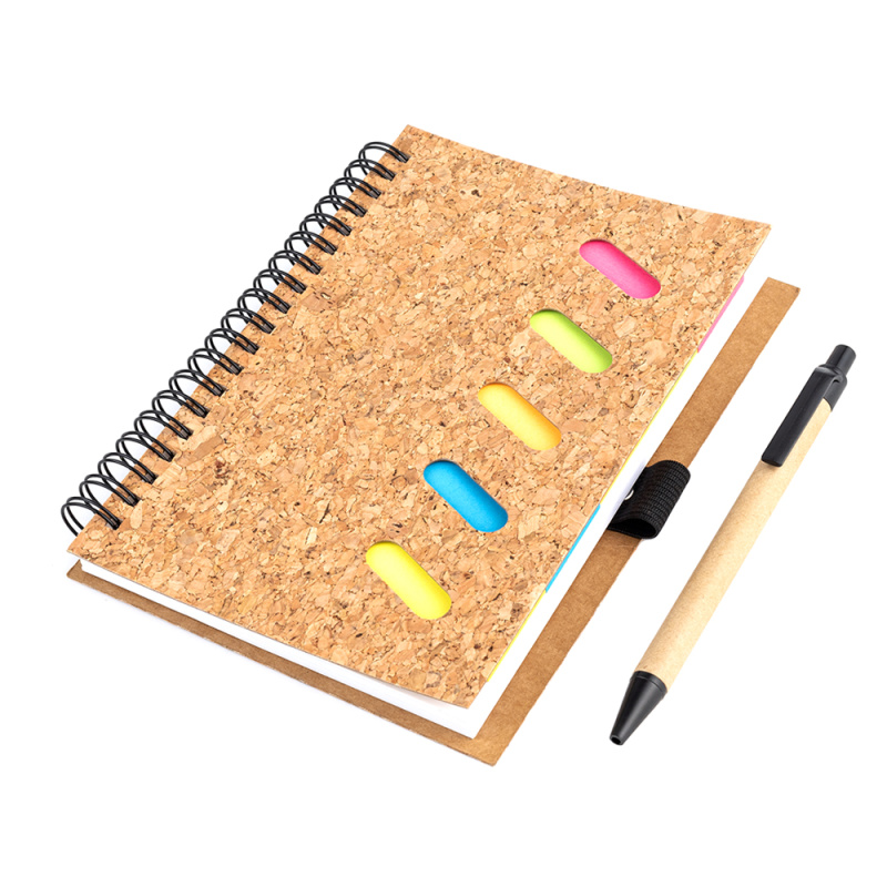 Сувенирная продукция Блокнот Гарольд со стикерами и шариковой ручкой, черный Заказать